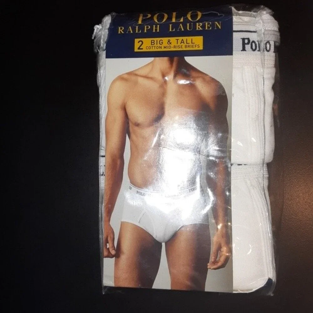 Polo Ralph Lauren 2-pack Size 48 Waist Mid Rise White Briefs